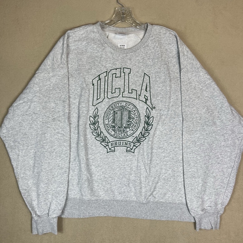 UCLA Sweatshirt‎ Mens XXL Gray University Of California Fleece Pullover